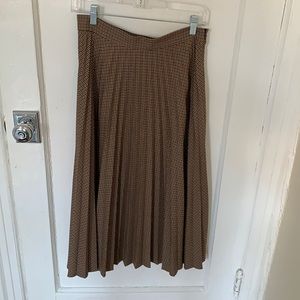 Brand new zara houndstooth print midi skirt